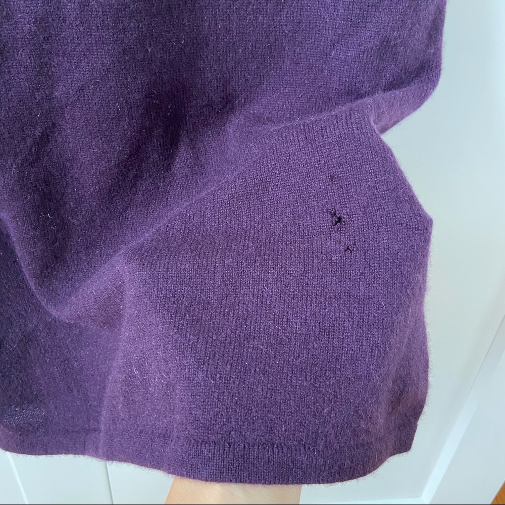NWT Lord & Taylor Purple Cashmere Tank - Picture 6 of 6